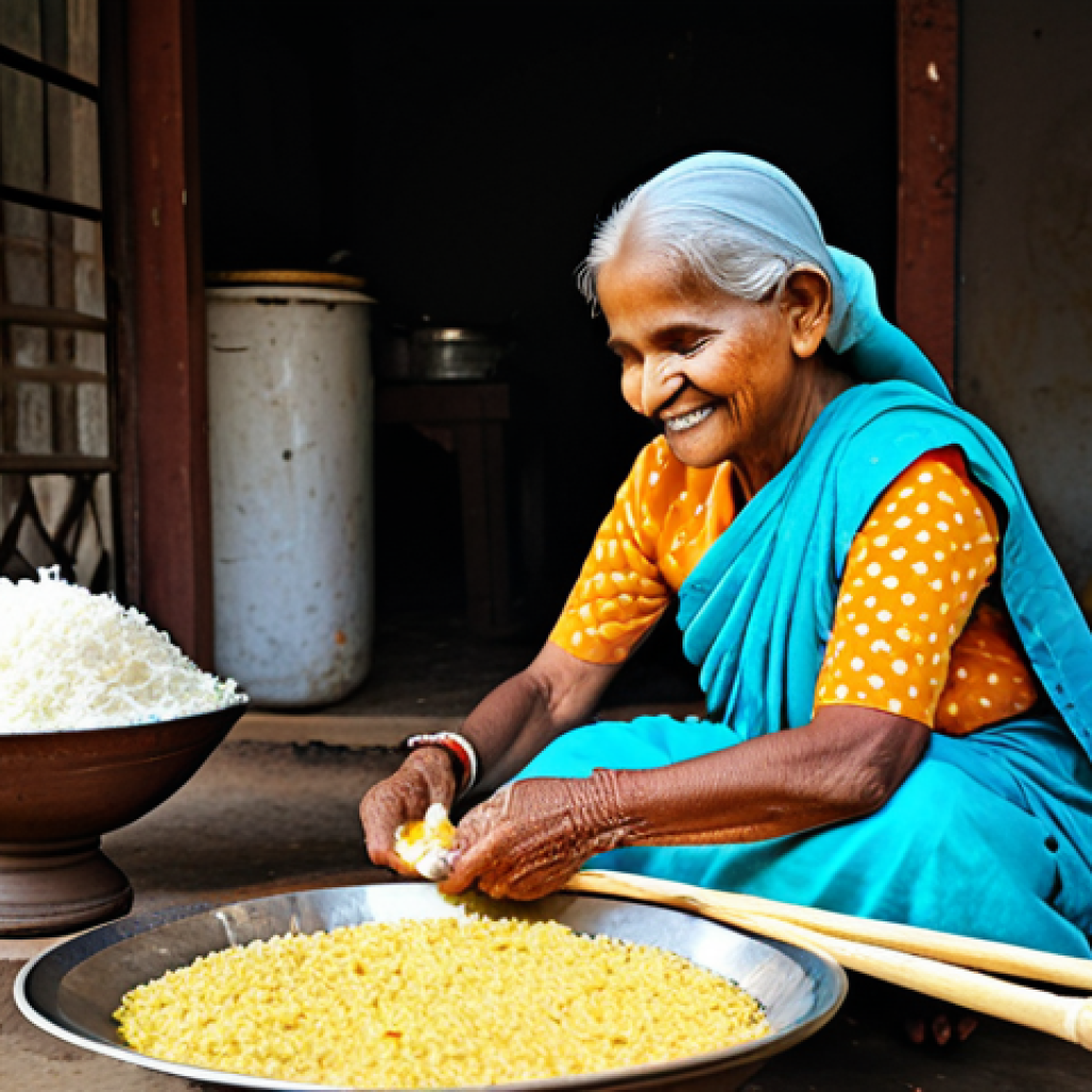 가족과 함께하는 전통 명절 음식 만들기 - "A heartwarming scene of a Bengali grandmother (Dida) and mother in a traditional kitchen, lovingly ...